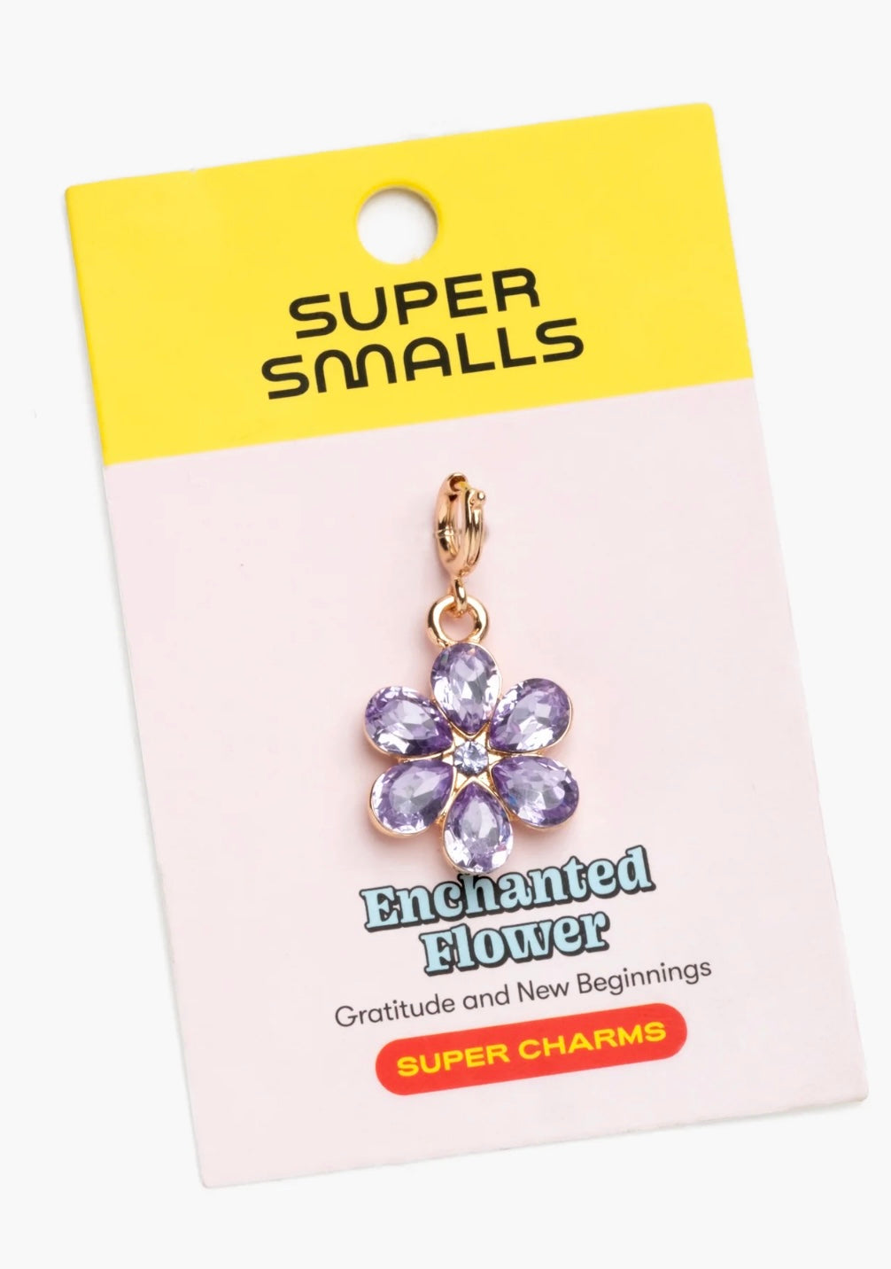 Purple Enchanted Flower Charm